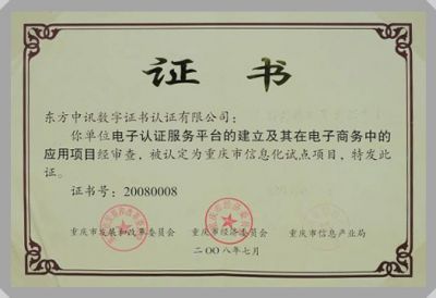 IT行业资质及荣誉